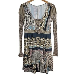 Mariagrazia Panizzi Knit Sleeve Midi Dress